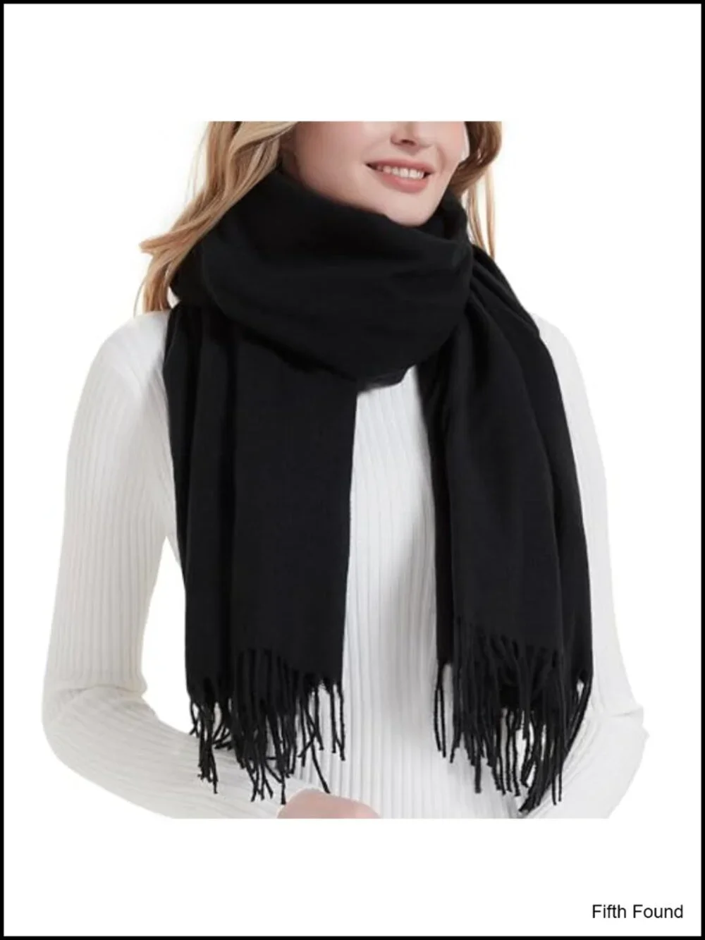 Soft Warm Tassel Shawl Wrap Pashmina Scarf for Women